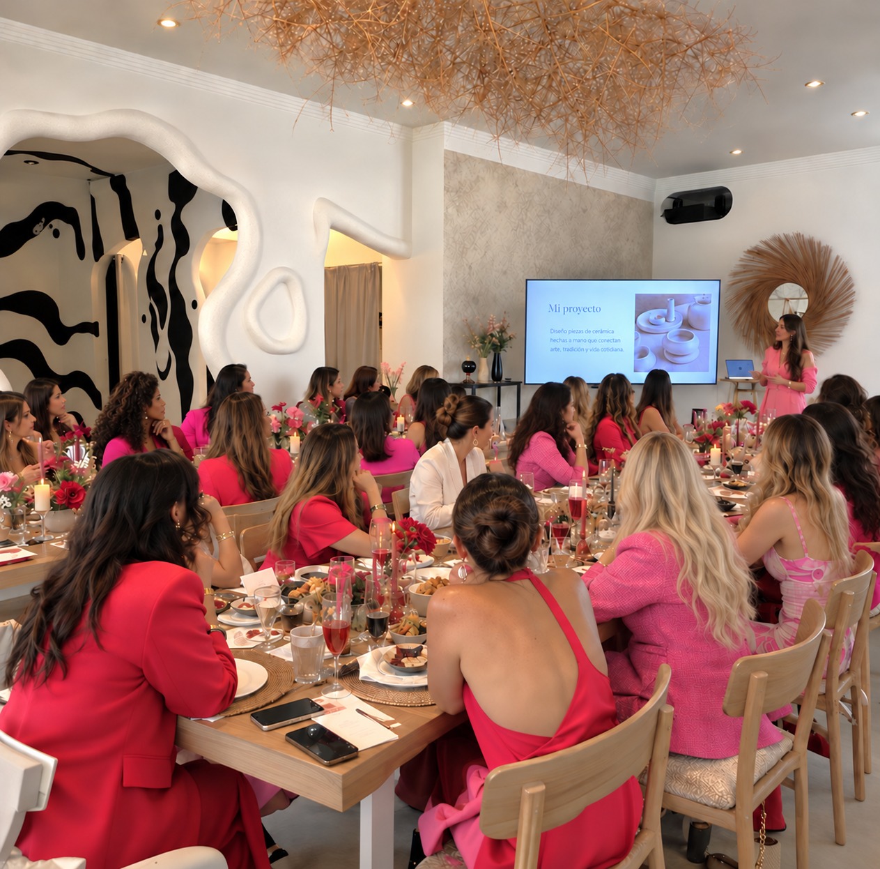 Asistentes a un encuentro de mujeres empresarias de Club Palaish